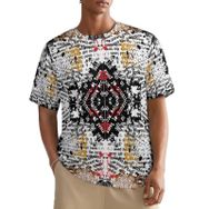 AILLOSA All Over YH-613 Kısa Kollu Baskılı Erkek T-shirt