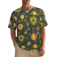AILLOSA All Over YH-617 Kısa Kollu Baskılı Erkek T-shirt