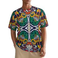 AILLOSA All Over YH-622 Kısa Kollu Baskılı Erkek T-shirt