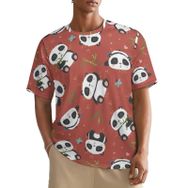 AILLOSA All Over YH-624 Kısa Kollu Baskılı Erkek T-shirt