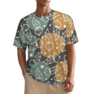 AILLOSA All Over YH-628 Kısa Kollu Baskılı Erkek T-shirt
