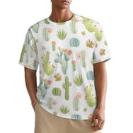 AILLOSA All Over YH-631 Kısa Kollu Baskılı Erkek T-shirt