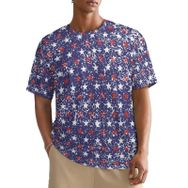 AILLOSA All Over YH-633 Kısa Kollu Baskılı Erkek T-shirt