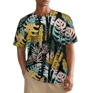 AILLOSA All Over YH-639 Kısa Kollu Baskılı Erkek T-shirt