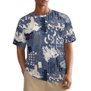 AILLOSA All Over YH-647 Kısa Kollu Baskılı Erkek T-shirt