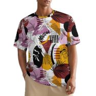 AILLOSA All Over YH-649 Kısa Kollu Baskılı Erkek T-shirt