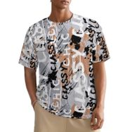 AILLOSA All Over YH-664 Kısa Kollu Baskılı Erkek T-shirt