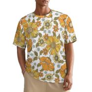 AILLOSA All Over YH-668 Kısa Kollu Baskılı Erkek T-shirt