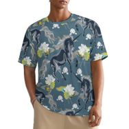 AILLOSA All Over YH-670 Kısa Kollu Baskılı Erkek T-shirt
