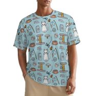 AILLOSA All Over YH-672 Kısa Kollu Baskılı Erkek T-shirt