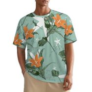 AILLOSA All Over YH-678 Kısa Kollu Baskılı Erkek T-shirt