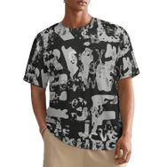 AILLOSA All Over YH-679 Kısa Kollu Baskılı Erkek T-shirt