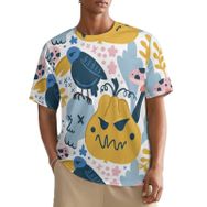 AILLOSA All Over YH-680 Kısa Kollu Baskılı Erkek T-shirt