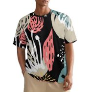 AILLOSA All Over YH-683 Kısa Kollu Baskılı Erkek T-shirt