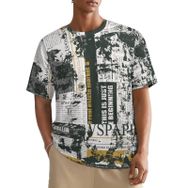 AILLOSA All Over YH-684 Kısa Kollu Baskılı Erkek T-shirt