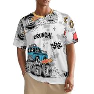 AILLOSA All Over YH-685 Kısa Kollu Baskılı Erkek T-shirt