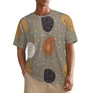 AILLOSA All Over YH-688 Kısa Kollu Baskılı Erkek T-shirt