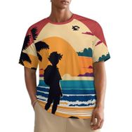 AILLOSA All Over YH-696 Kısa Kollu Baskılı Erkek T-shirt