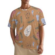 AILLOSA All Over YH-699 Kısa Kollu Baskılı Erkek T-shirt