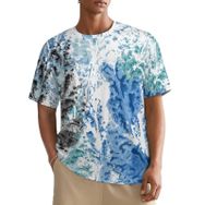 AILLOSA All Over YH-70 Kısa Kollu Baskılı Erkek T-shirt
