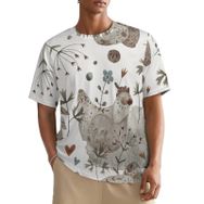 AILLOSA All Over YH-82 Kısa Kollu Baskılı Erkek T-shirt