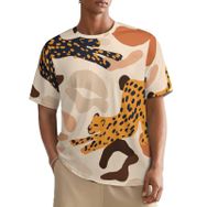 AILLOSA All Over YH-83 Kısa Kollu Baskılı Erkek T-shirt