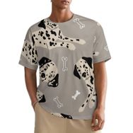 AILLOSA All Over YH-84 Kısa Kollu Baskılı Erkek T-shirt