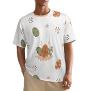AILLOSA All Over YH-86 Kısa Kollu Baskılı Erkek T-shirt