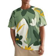 AILLOSA All Over YH-93 Kısa Kollu Baskılı Erkek T-shirt