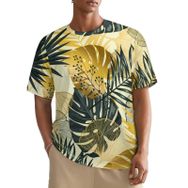 AILLOSA All Over YH-97 Kısa Kollu Baskılı Erkek T-shirt