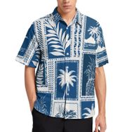AILLOSA Aloha Hawaii 3D Desen YH-695 Kısa Kollu Erkek Gömlek