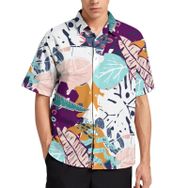 AILLOSA Aloha Hawaii 3D Desen YH-701 Kısa Kollu Erkek Gömlek