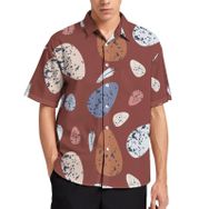 AILLOSA Aloha Hawaii 3D Desen YH-703 Kısa Kollu Erkek Gömlek