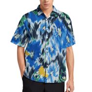 AILLOSA Aloha Hawaii 3D Desen YH-76B Kısa Kollu Erkek Gömlek