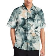 AILLOSA Aloha Hawaii 3D Desen YH-77 Kısa Kollu Erkek Gömlek