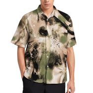 AILLOSA Aloha Hawaii 3D Desen YH-79 Kısa Kollu Erkek Gömlek