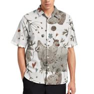 AILLOSA Aloha Hawaii 3D Desen YH-82 Kısa Kollu Erkek Gömlek