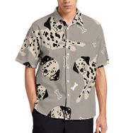 AILLOSA Aloha Hawaii 3D Desen YH-84 Kısa Kollu Erkek Gömlek