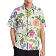 AILLOSA Aloha Hawaii 3D Desen YH-85 Kısa Kollu Erkek Gömlek