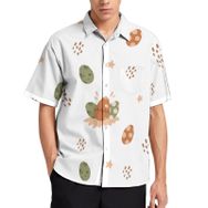 AILLOSA Aloha Hawaii 3D Desen YH-86 Kısa Kollu Erkek Gömlek
