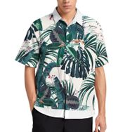 AILLOSA Aloha Hawaii 3D Desen YH-90 Kısa Kollu Erkek Gömlek