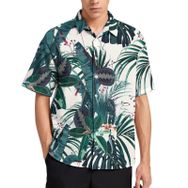 AILLOSA Aloha Hawaii 3D Desen YH-90B Kısa Kollu Erkek Gömlek