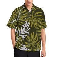 AILLOSA Aloha Hawaii 3D Desen YH-92 Kısa Kollu Erkek Gömlek