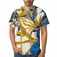 AILLOSA B-125 3D Baskılı Desenli Kısa Kollu Erkek T-shirt