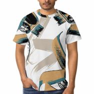 AILLOSA B-133 3D Baskılı Desenli Kısa Kollu Erkek T-shirt