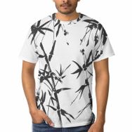 AILLOSA B-135 3D Baskılı Desenli Kısa Kollu Erkek T-shirt