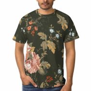 AILLOSA B-14 3D Baskılı Desenli Kısa Kollu Erkek T-shirt