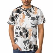 AILLOSA B-140 3D Baskılı Desenli Kısa Kollu Erkek T-shirt