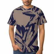 AILLOSA B-141 3D Baskılı Desenli Kısa Kollu Erkek T-shirt