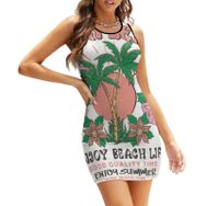 AILLOSA Bodycon Dar Kısa Askılı TH-407 Kadın Mini Elbise